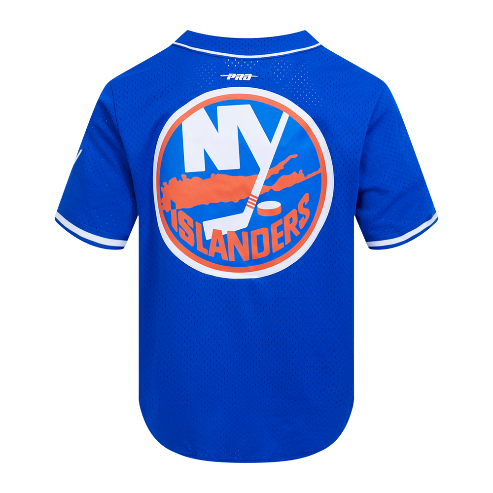 NHL NEW YORK ISLANDERS CLASSIC MESH CHEMISE BOUTONNÉE (BLEU ROYAL)