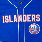 NHL NEW YORK ISLANDERS CLASSIC MESH CHEMISE BOUTONNÉE (BLEU ROYAL)