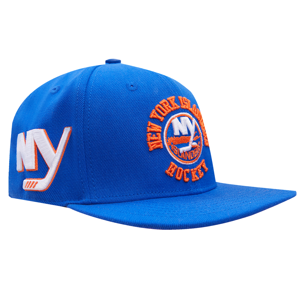NHL NEW YORK ISLANDERS HYBRID WOOL SNAPBACK HAT (ROYAL BLUE)