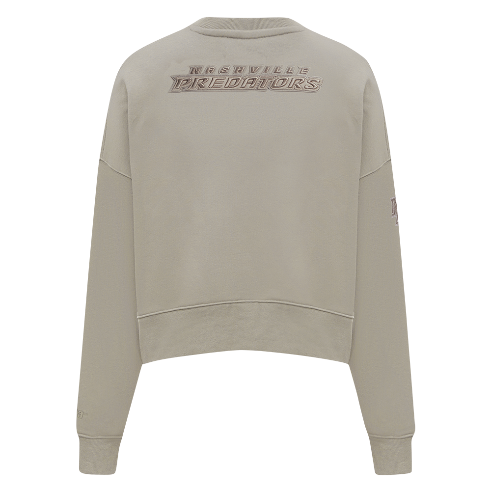NHL NASHVILLE PREDATORS NEUTRAL FLEECE CREWNECK (TAUPE)