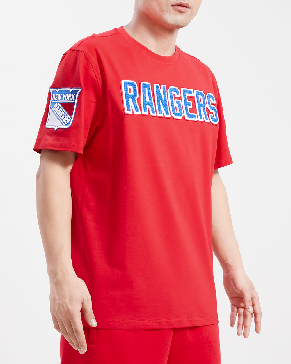 NHL NEW YORK RANGERS CLASSIC CHENILLE MEN'S TEE (RED)