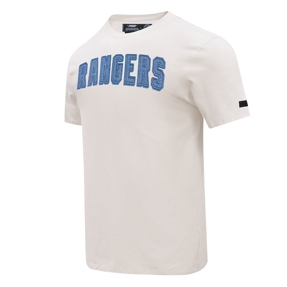 NHL NEW YORK RANGERS VARSITY BLUES T-SHIRT EN JERSEY SIMPLE POUR HOMME (LIN)