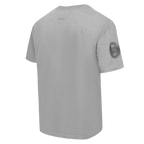 NHL NEW YORK RANGERS NEUTRAL T-SHIRT EN JERSEY DE COTON À ÉPAULES TOMBANTES POUR HOMME (GRIS CHINÉ FONCÉ)