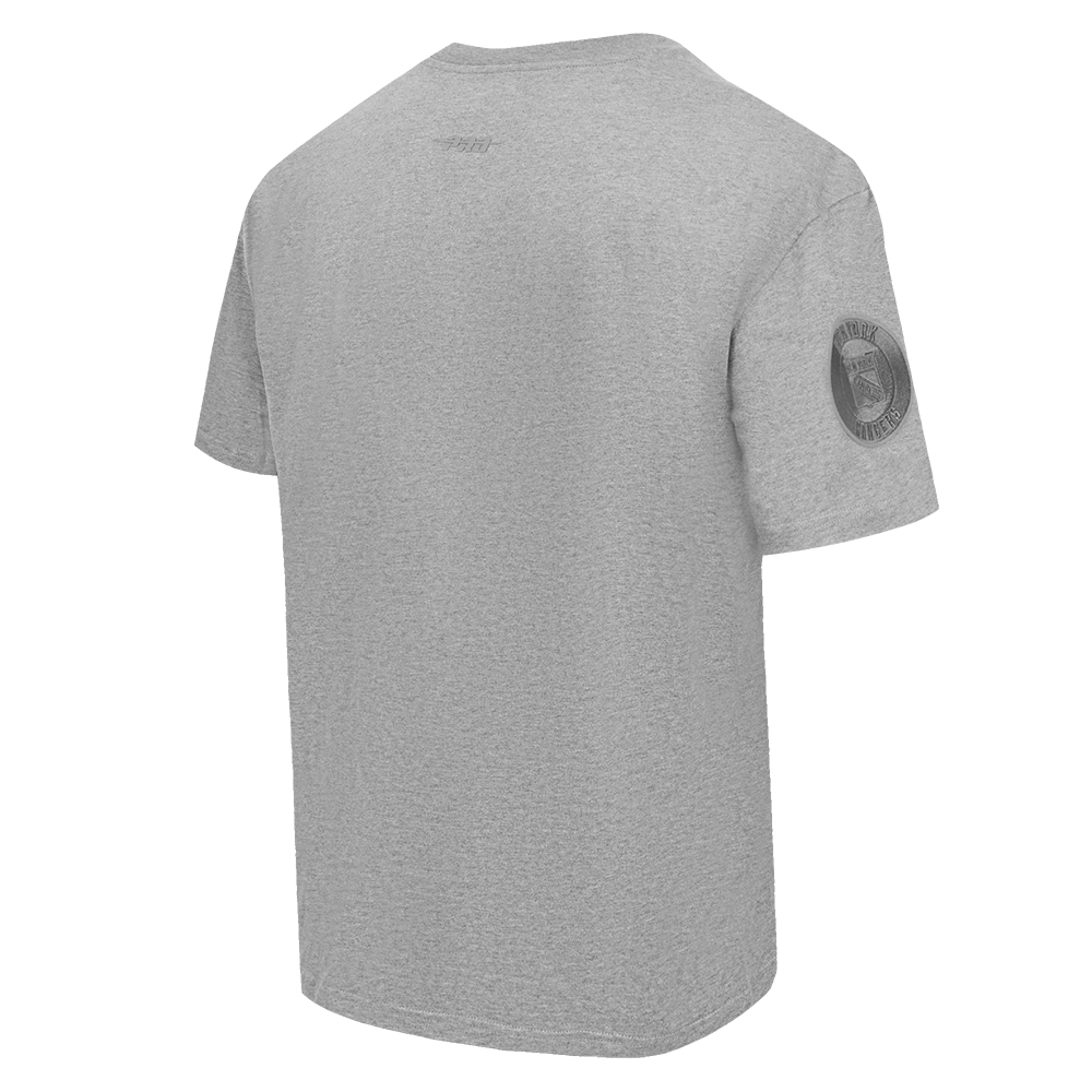 NHL NEW YORK RANGERS NEUTRAL T-SHIRT EN JERSEY DE COTON À ÉPAULES TOMBANTES POUR HOMME (GRIS CHINÉ FONCÉ)