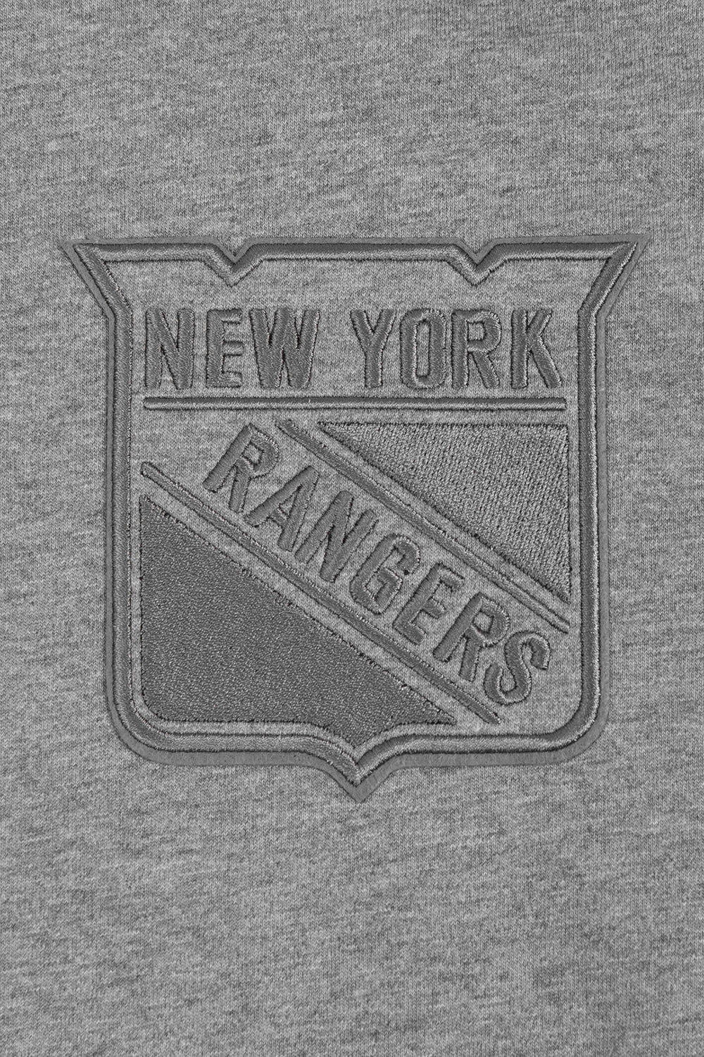 NHL NEW YORK RANGERS NEUTRAL T-SHIRT EN JERSEY DE COTON À ÉPAULES TOMBANTES POUR HOMME (GRIS CHINÉ FONCÉ)
