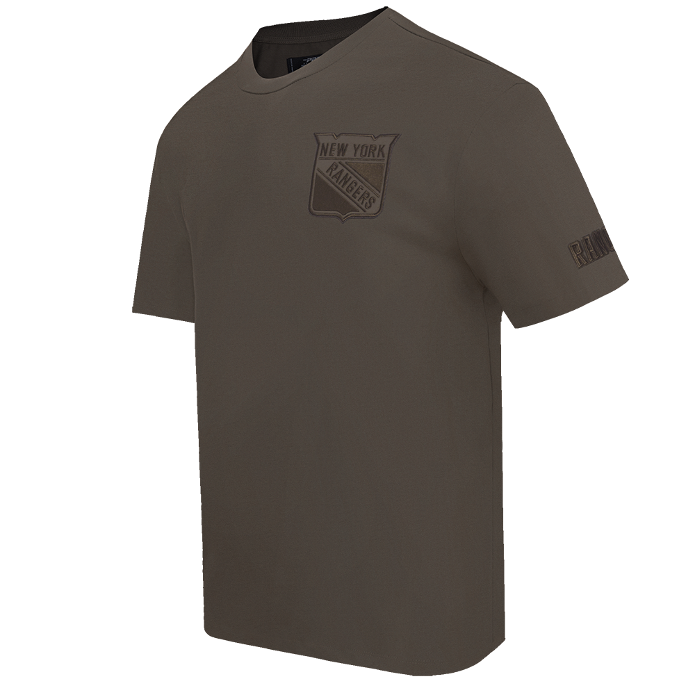 NHL NEW YORK RANGERS NEUTRAL MEN'S  CJ DROP SHOULDER TEE (DARK TAUPE)