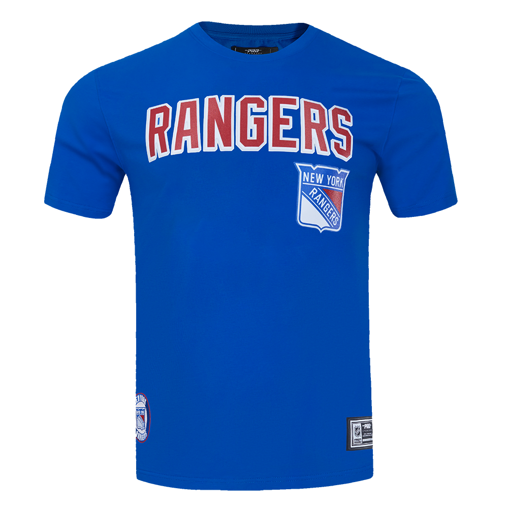 NHL NEW YORK RANGERS CLASSIC MESH SJ STRIPED TEE (ROYAL BLUE/RED)