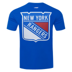NHL NEW YORK RANGERS CLASSIC MESH SJ STRIPED TEE (ROYAL BLUE/RED)