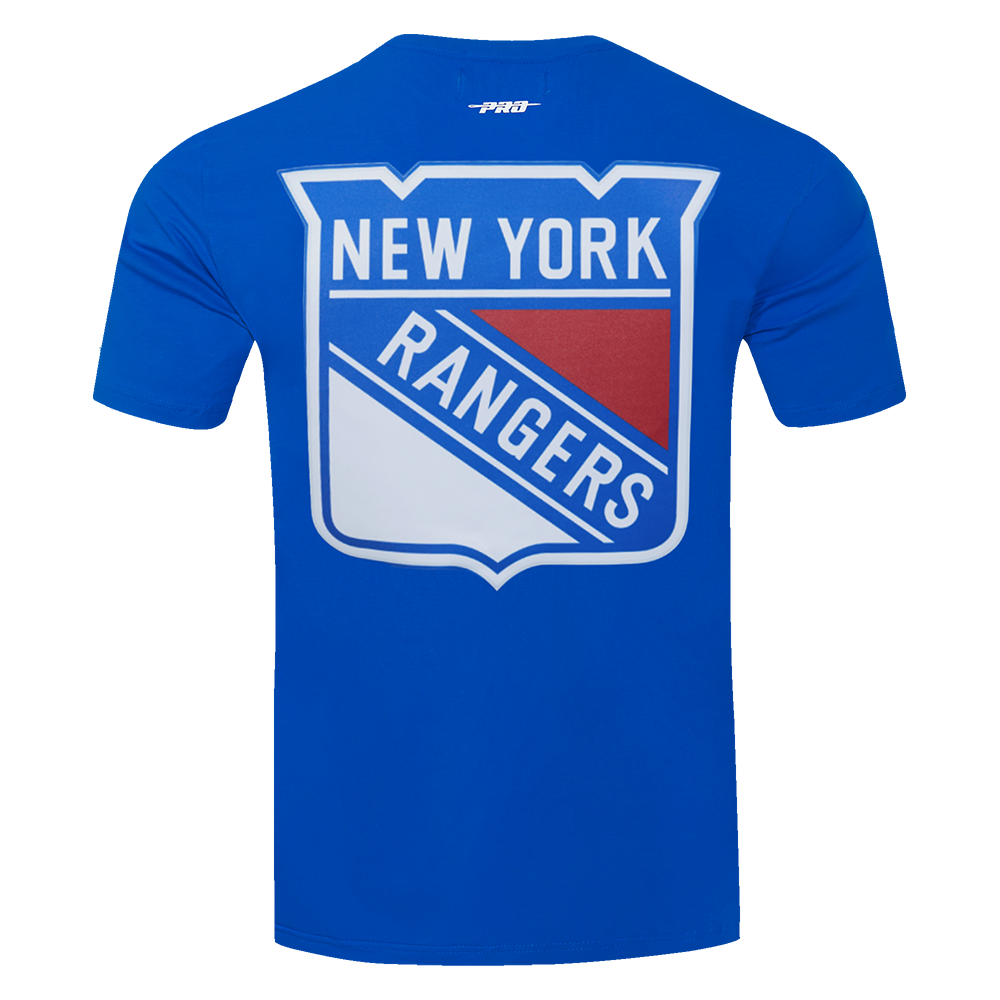 NHL NEW YORK RANGERS CLASSIC MESH SJ STRIPED TEE (ROYAL BLUE/RED)