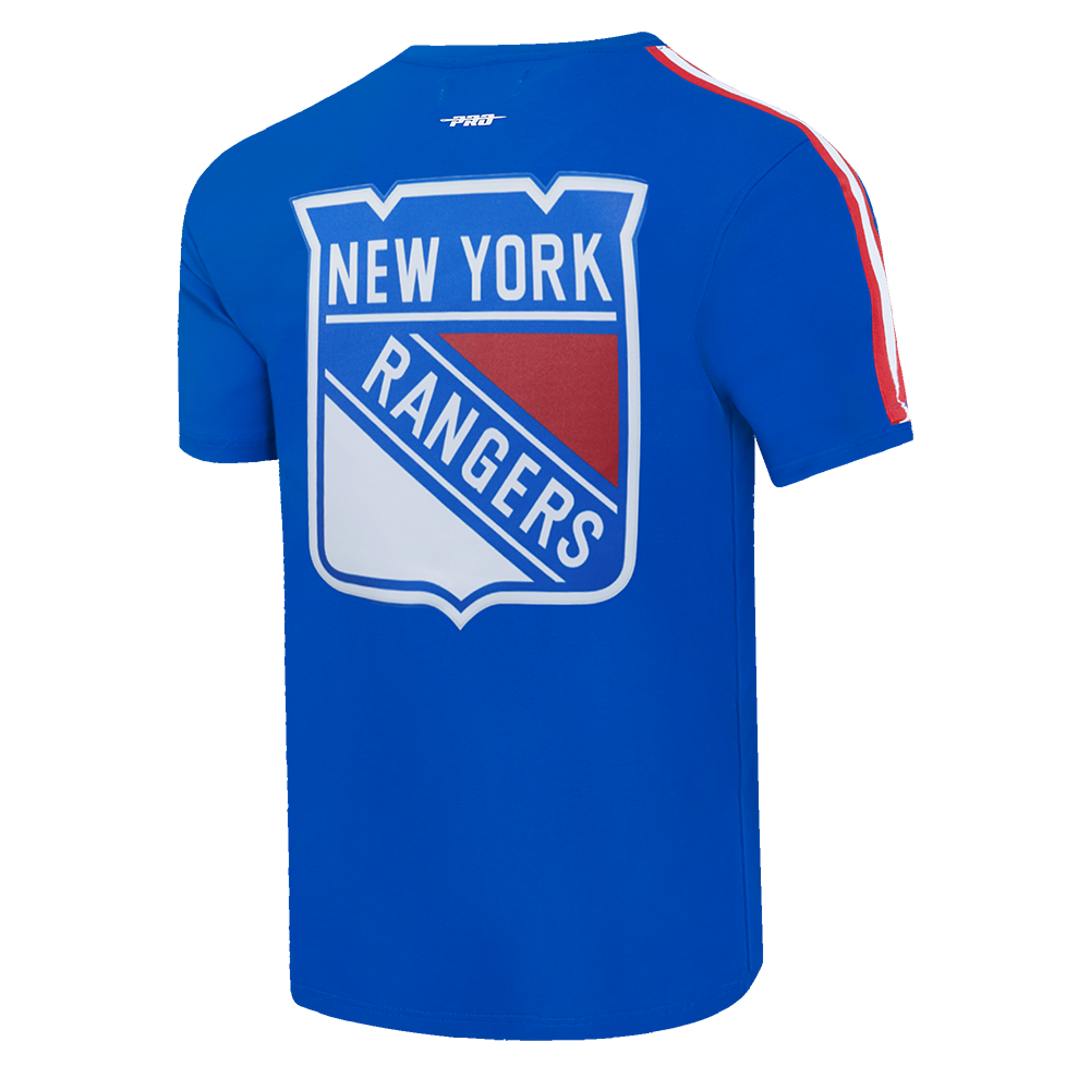 NHL NEW YORK RANGERS CLASSIC MESH SJ STRIPED TEE (ROYAL BLUE/RED)