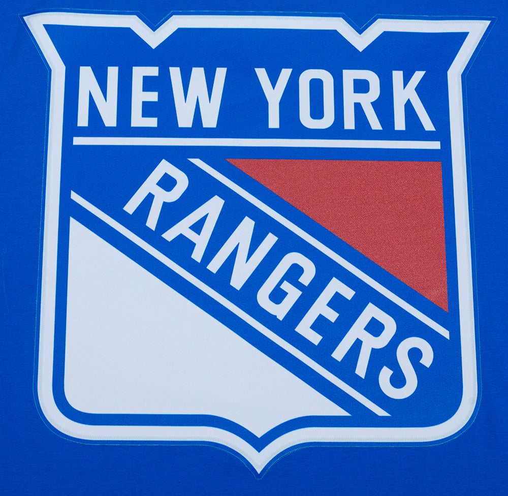 NHL NEW YORK RANGERS CLASSIC MESH SJ STRIPED TEE (ROYAL BLUE/RED)