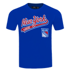 NHL NEW YORK RANGERS SCRIPT TAIL MEN'S SJ TEE (ROYAL BLUE)