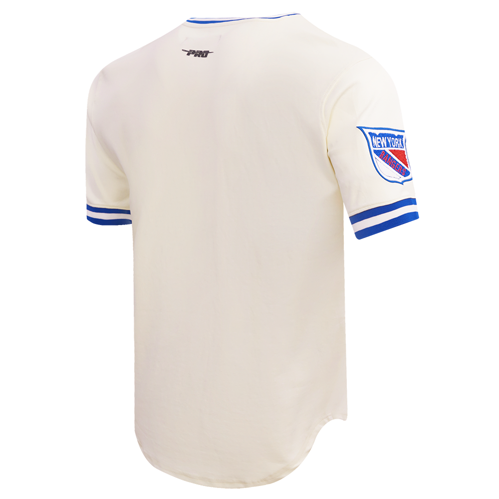 NHL NEW YORK RANGERS RETRO CLASSIC MEN'S  DK TEE (EGGSHELL/ ROYAL BLUE)