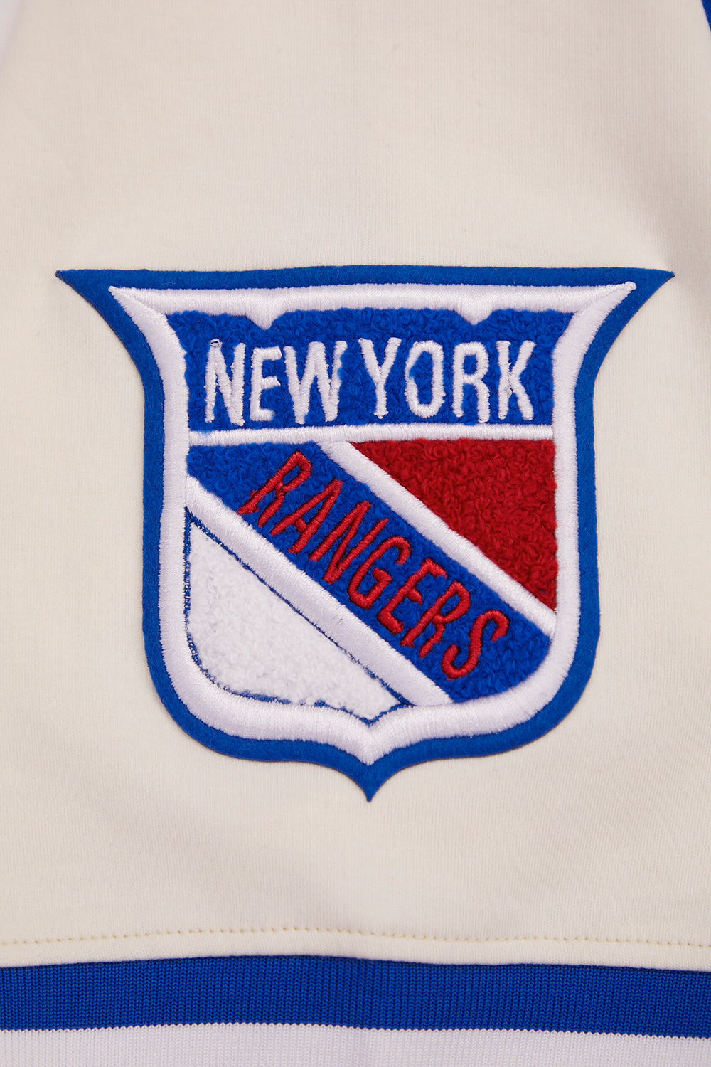 NHL NEW YORK RANGERS RETRO CLASSIC MEN'S  DK TEE (EGGSHELL/ ROYAL BLUE)