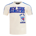 NHL NEW YORK RANGERS RETRO CLASSIC MEN'S SJ STRIPED TEE (EGGSHELL/ROYAL BLUE)