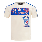 NHL NEW YORK RANGERS RETRO CLASSIC MEN'S SJ STRIPED TEE (EGGSHELL/ROYAL BLUE)