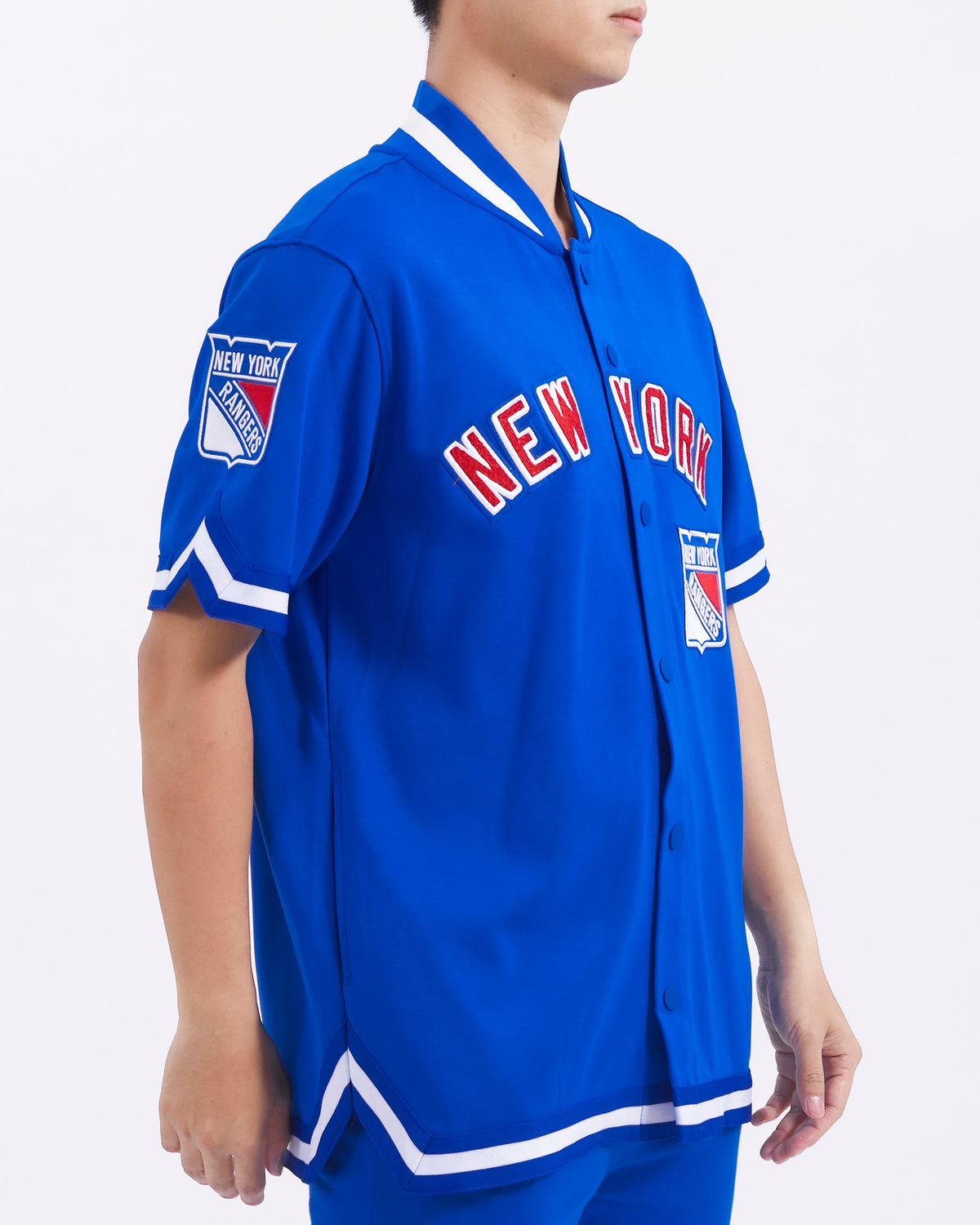 NHL NEW YORK RANGERS CLASSIC BLOUSON D'ÉCHAUFFEMENT POUR HOMME (BLEU ROYAL)