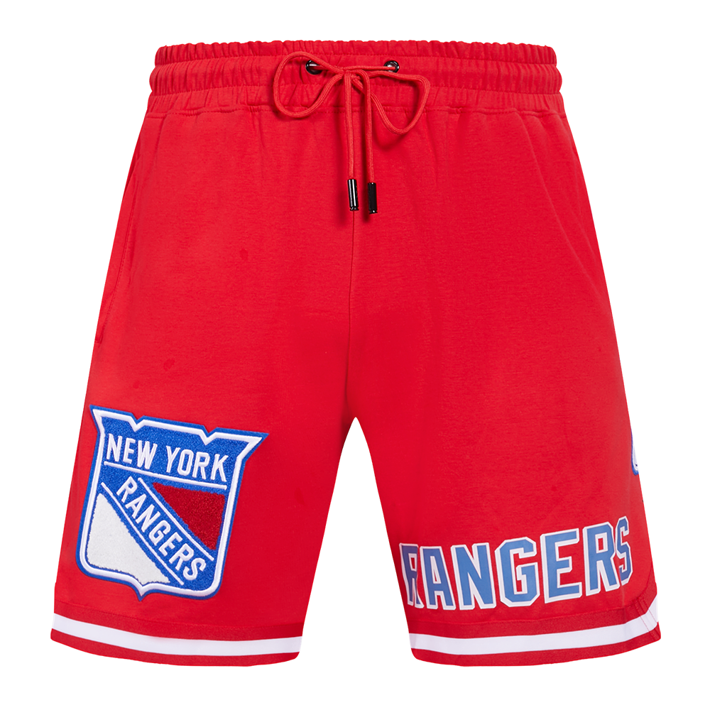 NHL NEW YORK RANGERS CLASSIC CHENILLE SHORT POUR HOMME (ROUGE)