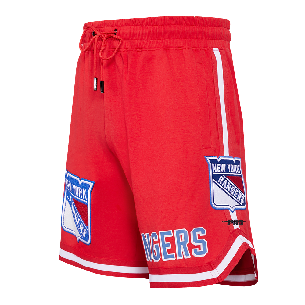 NHL NEW YORK RANGERS CLASSIC CHENILLE SHORT POUR HOMME (ROUGE)