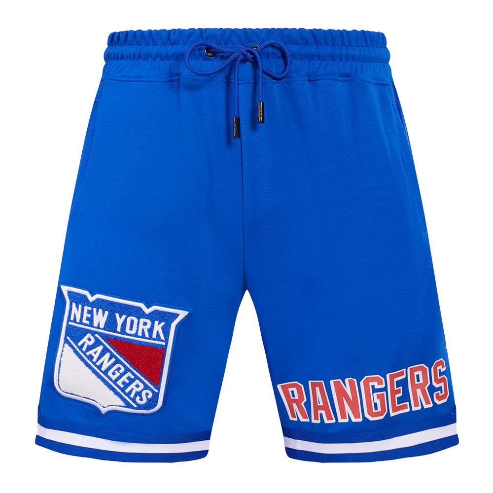 NHL NEW YORK RANGERS CLASSIC CHENILLE SHORT POUR HOMME (BLEU ROYAL)