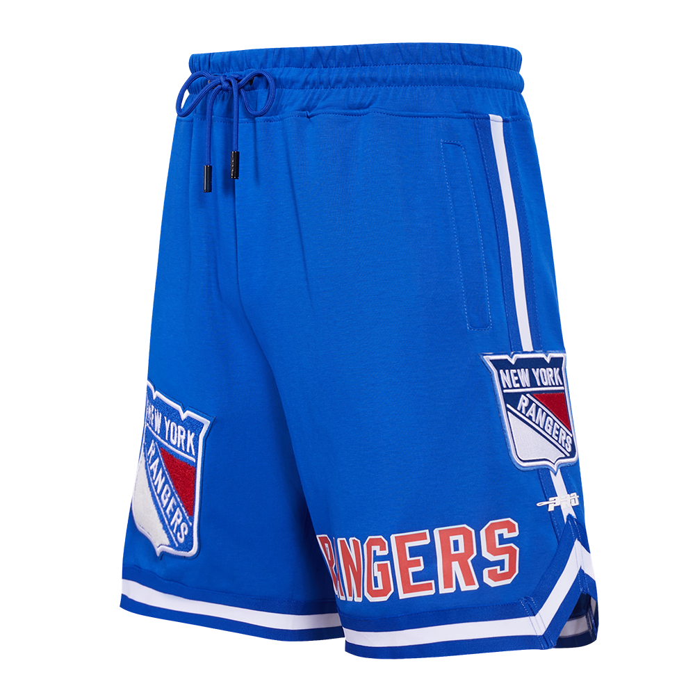 NHL NEW YORK RANGERS CLASSIC CHENILLE SHORT POUR HOMME (BLEU ROYAL)