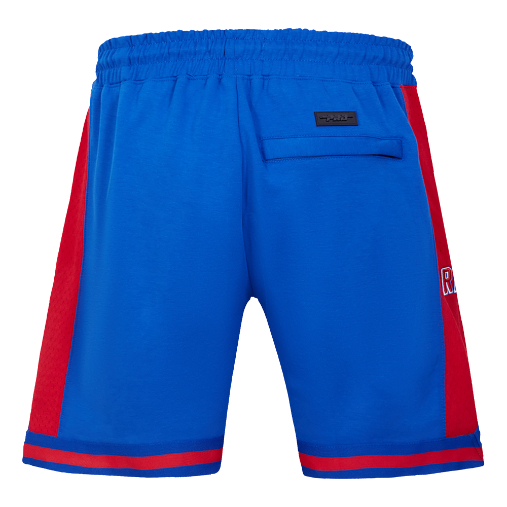 NHL NEW YORK RANGERS SCRIPT TAIL SHORT EN MAILLE DOUBLE 2.0 POUR HOMME (BLEU ROYAL/ROUGE)
