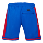 NHL NEW YORK RANGERS SCRIPT TAIL SHORT EN MAILLE DOUBLE 2.0 POUR HOMME (BLEU ROYAL/ROUGE)