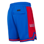 NHL NEW YORK RANGERS SCRIPT TAIL SHORT EN MAILLE DOUBLE 2.0 POUR HOMME (BLEU ROYAL/ROUGE)