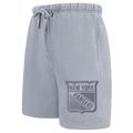 NHL NEW YORK RANGERS NEUTRAL MEN'S  MEN'S FLC SHORT (DARK HEATHER GRAY)