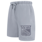 NHL NEW YORK RANGERS NEUTRAL MEN'S  MEN'S FLC SHORT (DARK HEATHER GRAY)