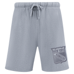 NHL NEW YORK RANGERS NEUTRAL MEN'S  MEN'S FLC SHORT (DARK HEATHER GRAY)