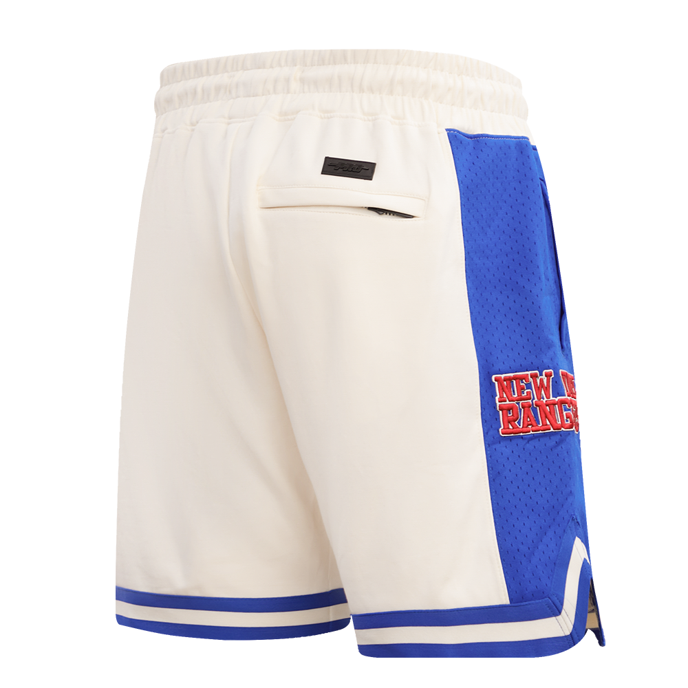 NHL NEW YORK RANGERS RETRO CLASSIC MEN'S  DK 2.0 SHORT (EGGSHELL/ROYAL BLUE)