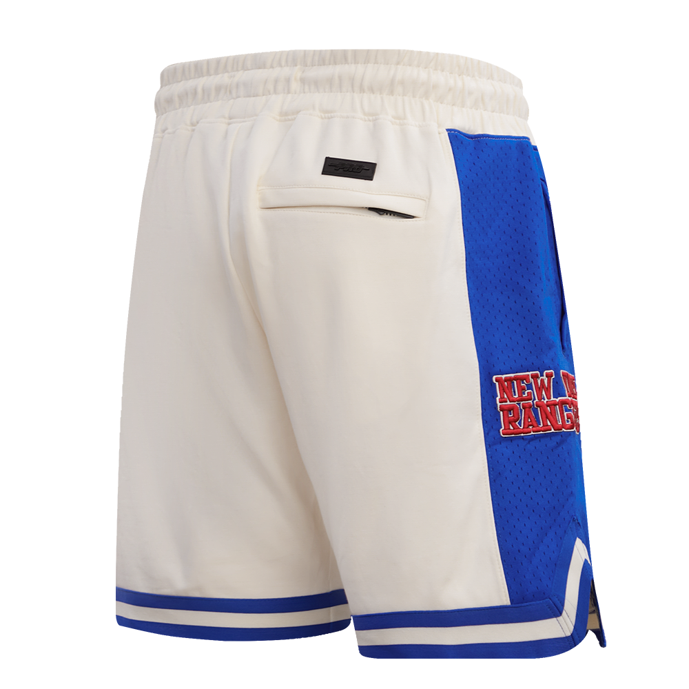 NHL NEW YORK RANGERS RETRO CLASSIC MEN'S  DK 2.0 SHORT (EGGSHELL/ROYAL BLUE)