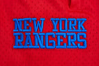 NHL NEW YORK RANGERS RETRO CLASSIC SHORT EN MAILLE DOUBLE 2.0 POUR HOMME (BLEU ROYAL/ROUGE)