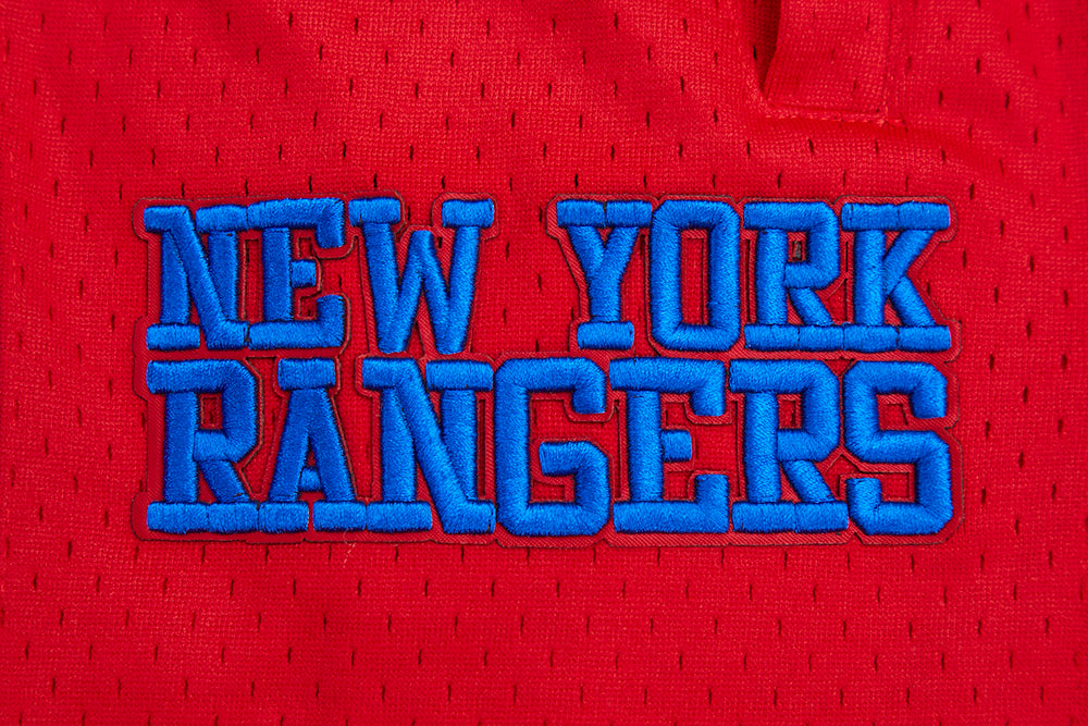 NHL NEW YORK RANGERS RETRO CLASSIC SHORT EN MAILLE DOUBLE 2.0 POUR HOMME (BLEU ROYAL/ROUGE)