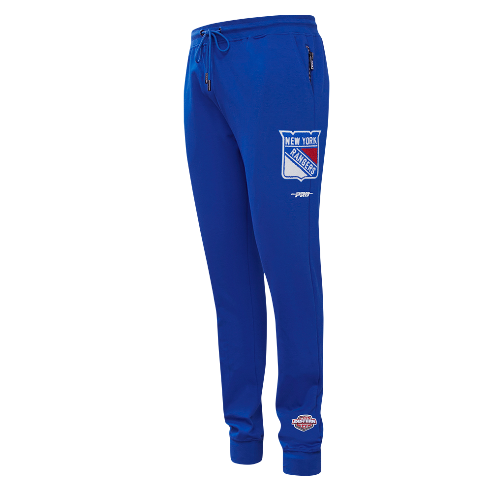 NHL NEW YORK RANGERS CLASSIC CHENILLE PANTALON JOGGER POUR HOMME (BLEU ROYAL)