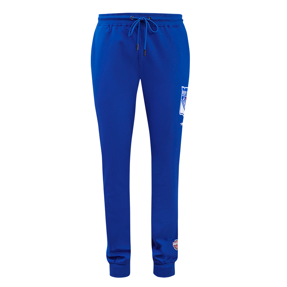 NHL NEW YORK RANGERS CLASSIC CHENILLE PANTALON JOGGER POUR HOMME (BLEU ROYAL)