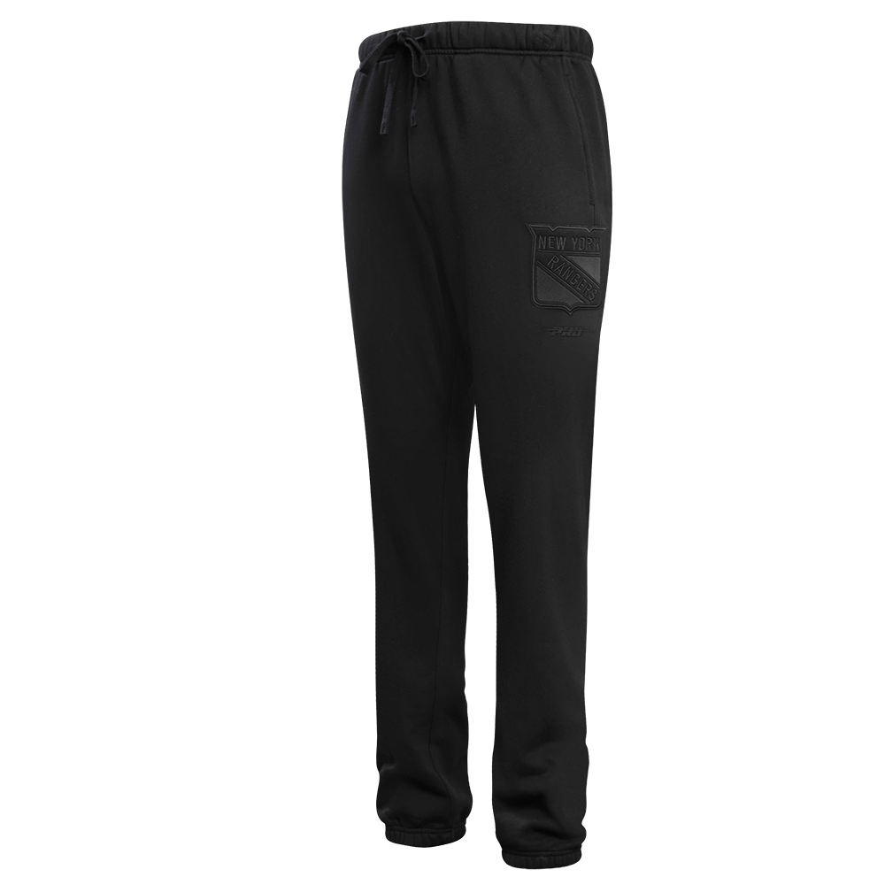 NHL NEW YORK RANGERS NEUTRAL PANTALON OUATÉ EN MOLLETON POUR HOMME (NOIR)