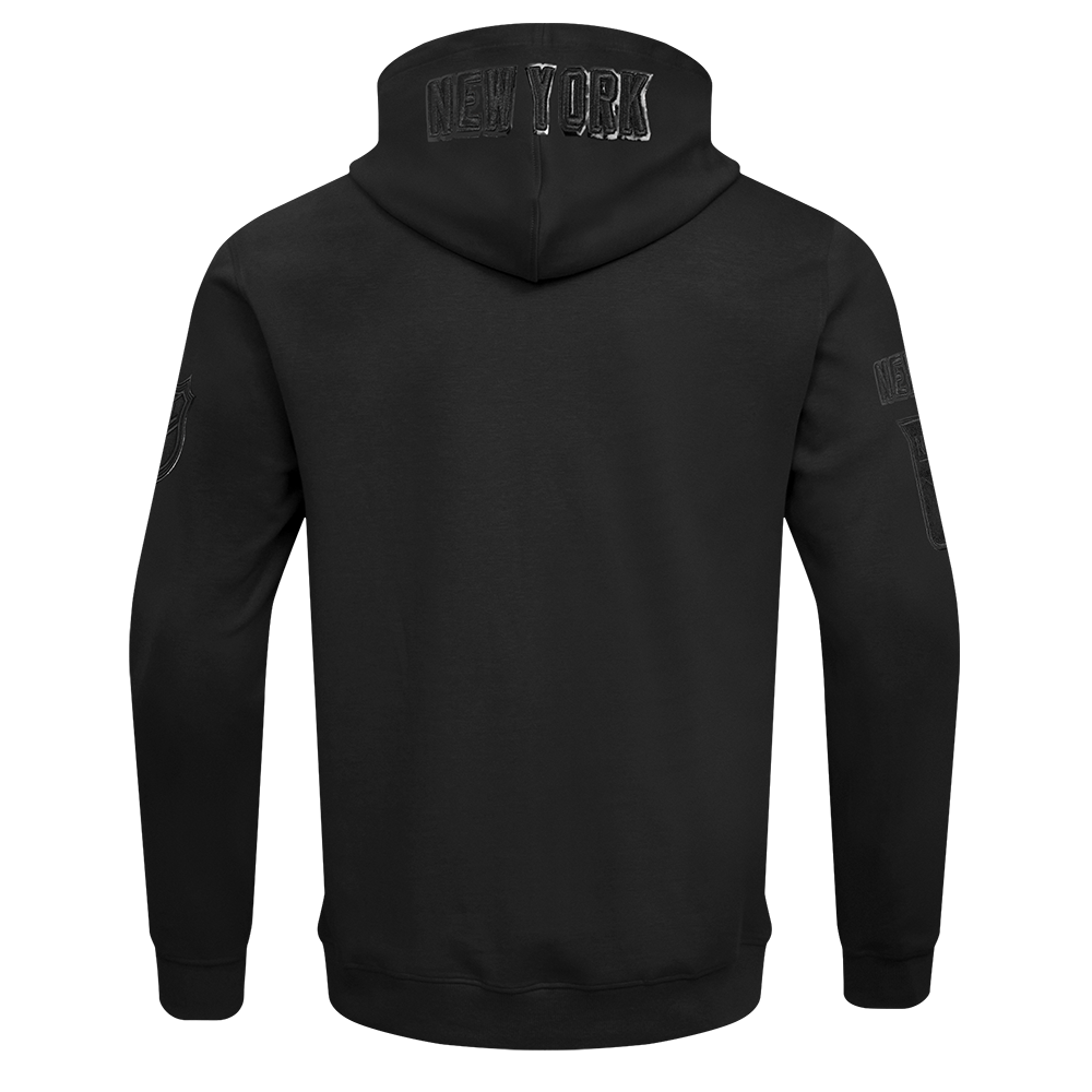 NHL NEW YORK RANGERS CLASSIC 3BK DK FZ PO HOODIE (TRIPLE BLACK MEN'S)