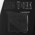NHL NEW YORK RANGERS CLASSIC 3BK DK FZ PO HOODIE (TRIPLE BLACK MEN'S)