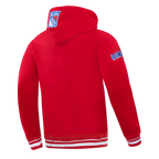 NHL NEW YORK RANGERS SCRIPT TAIL CHANDAIL À CAPUCHON EN MOLLETON CÔTELÉ POUR HOMME (ROUGE)