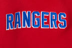 NHL NEW YORK RANGERS SCRIPT TAIL CHANDAIL À CAPUCHON EN MOLLETON CÔTELÉ POUR HOMME (ROUGE)