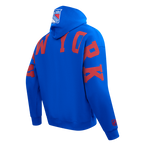 NHL NEW YORK RANGERS WINGSPAN MEN'S DROP SHOULDER FLC PO HOODIE (ROYAL BLUE)