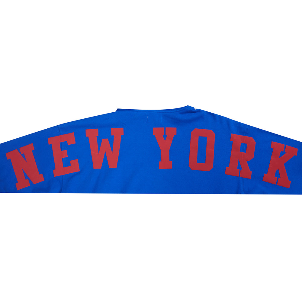 NHL NEW YORK RANGERS WINGSPAN MEN'S DROP SHOULDER FLC PO HOODIE (ROYAL BLUE)