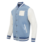 NHL NEW YORK RANGERS VARSITY BLUES BLOUSON COLLÉGIAL EN DENIM POUR HOMME (DENIM/LIN)
