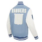 NHL NEW YORK RANGERS VARSITY BLUES BLOUSON COLLÉGIAL EN DENIM POUR HOMME (DENIM/LIN)