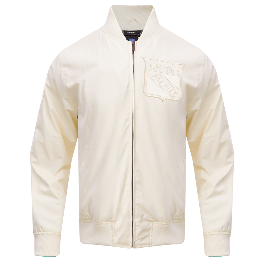 NHL NEW YORK RANGERS NEUTRAL MEN'S  TWILL JACKET (EGGSHELL)