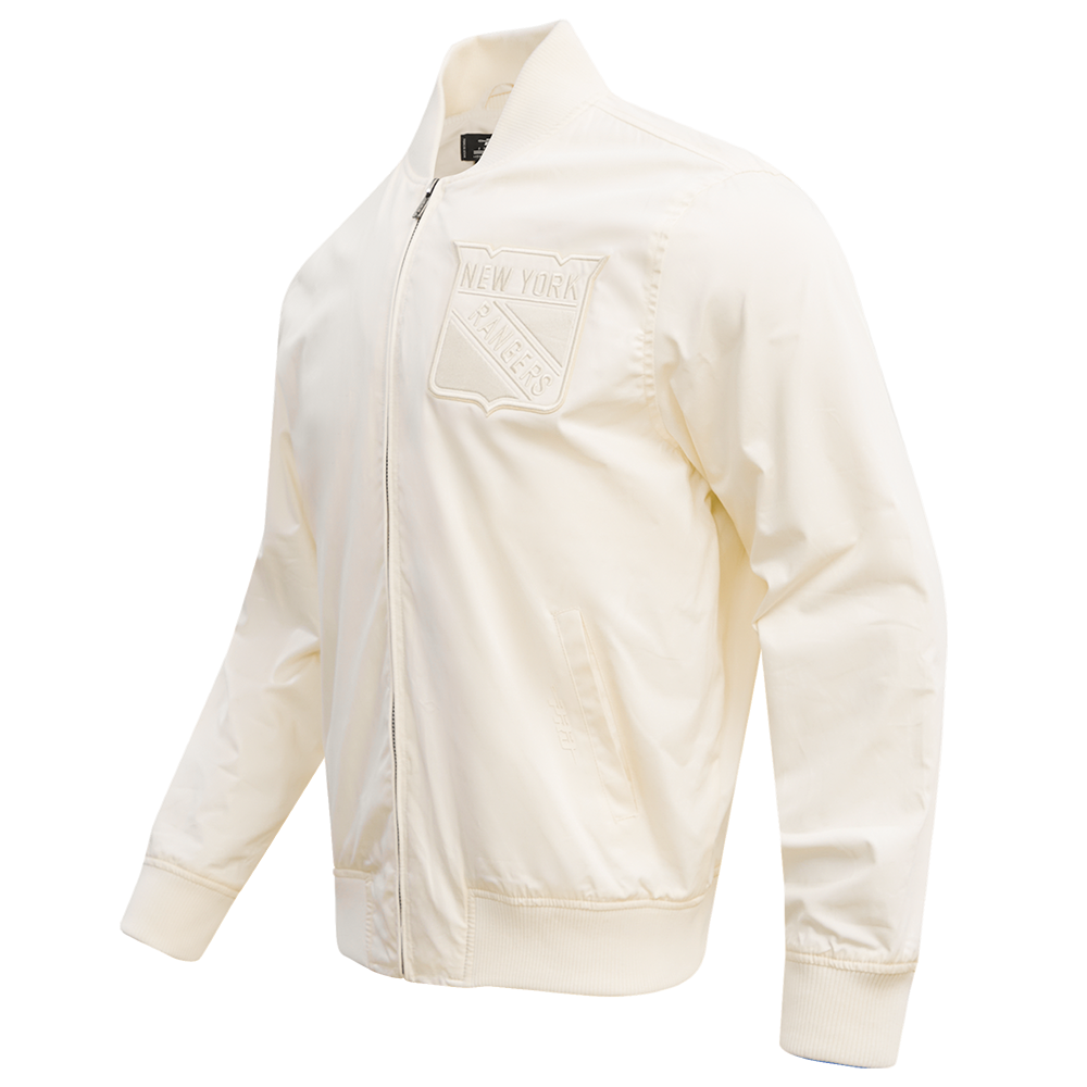 NHL NEW YORK RANGERS NEUTRAL MEN'S  TWILL JACKET (EGGSHELL)