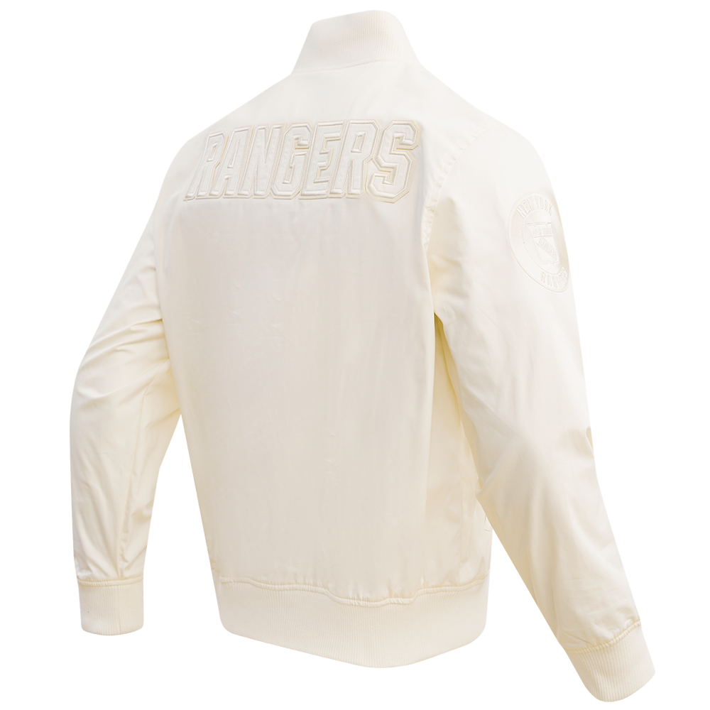 NHL NEW YORK RANGERS NEUTRAL MEN'S  TWILL JACKET (EGGSHELL)