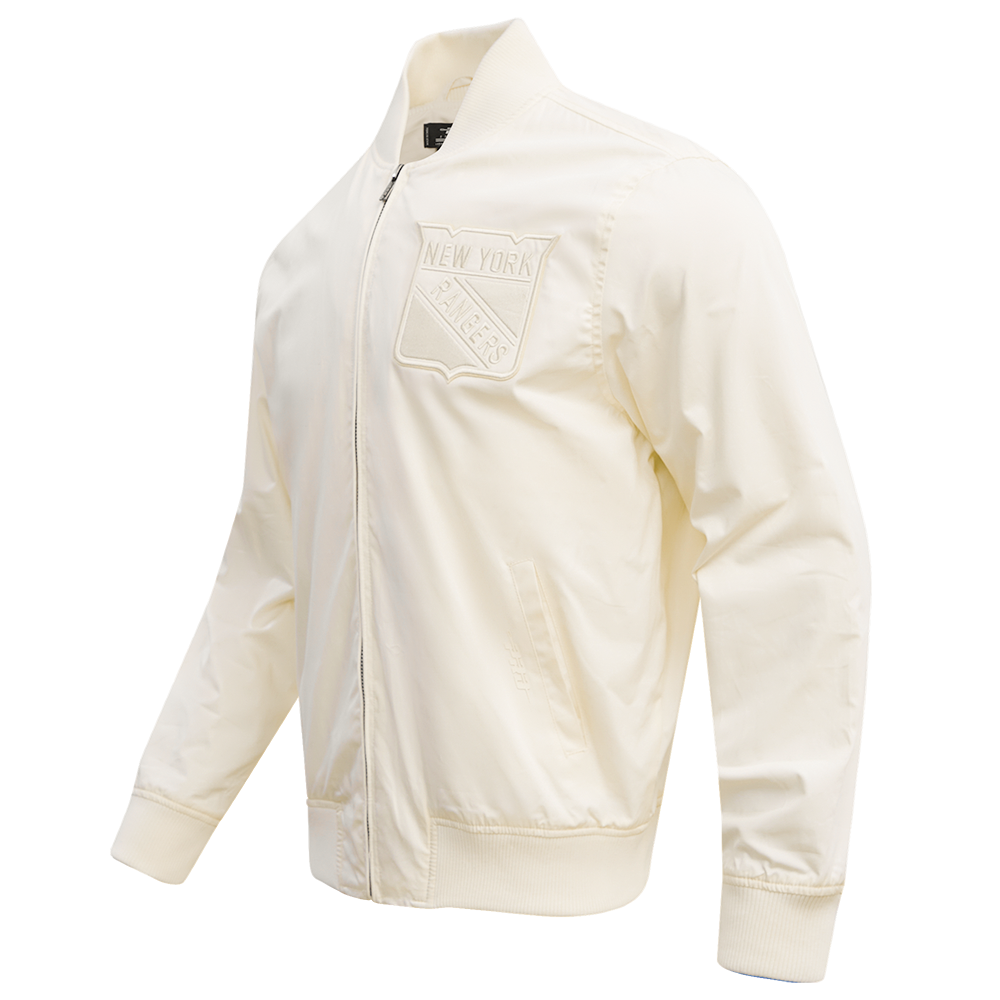 NHL NEW YORK RANGERS NEUTRAL MEN'S  TWILL JACKET (EGGSHELL)